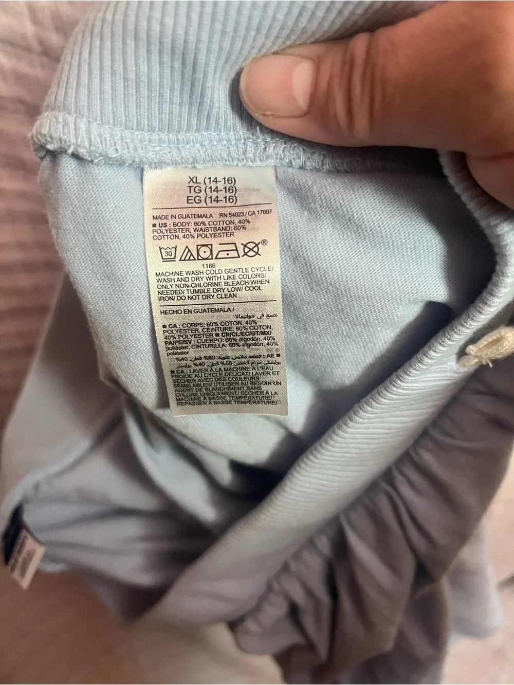 Old Navy Light Blue Cotton Circle Skort